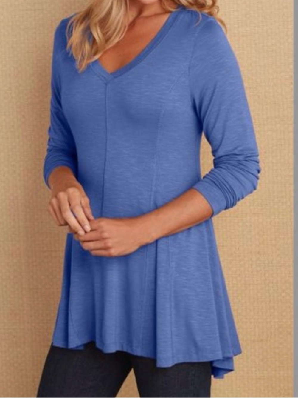 Soft Surroundings Perfect A Line Long Sleeve Tunic